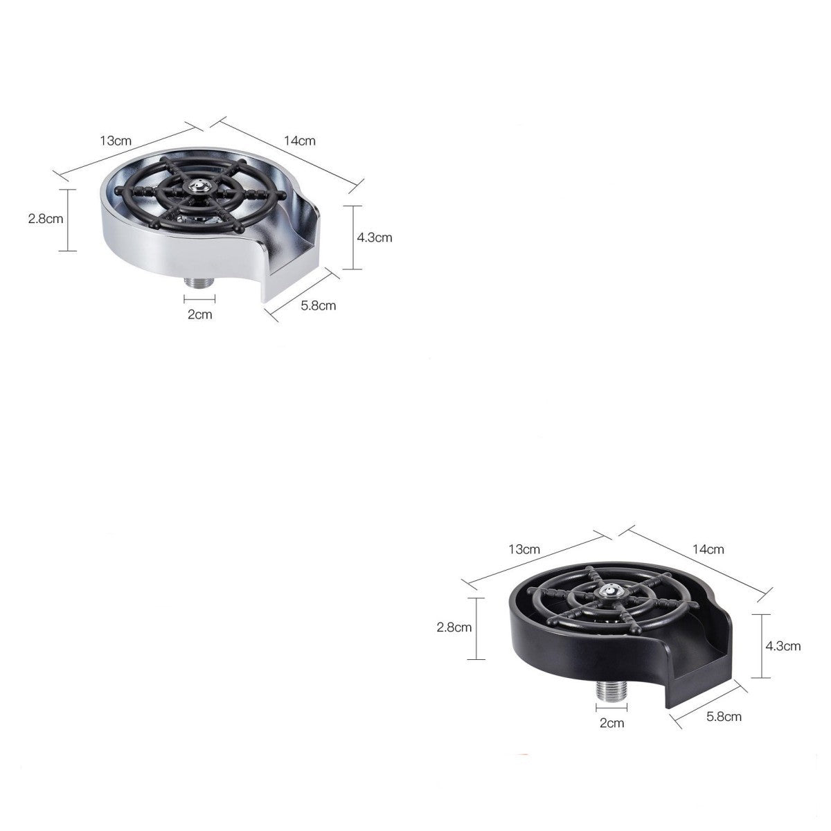 Countertop Glass Rinser: High-Pressure Cup / Pitcher Washer
