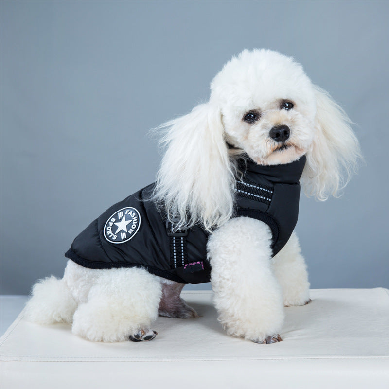 Warm & Waterproof Pet Jacket with Harness