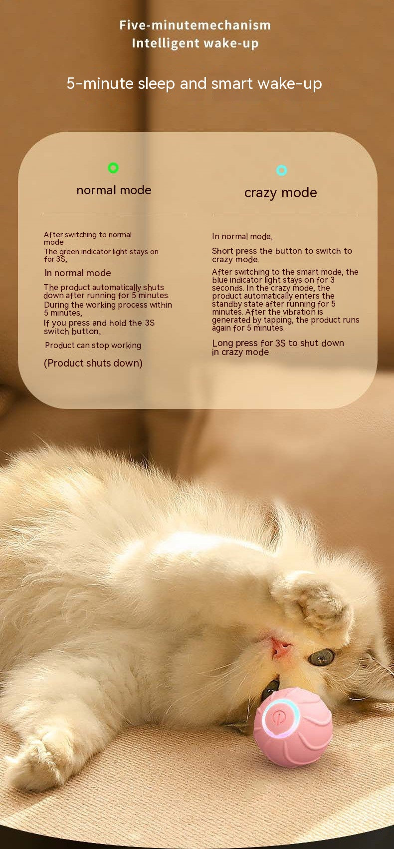 Interactive Rolling Toy – Endless Play for Happy Pets