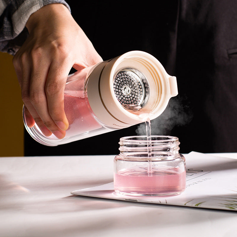 Glass Tea Bottle – Infuser & Water Separation