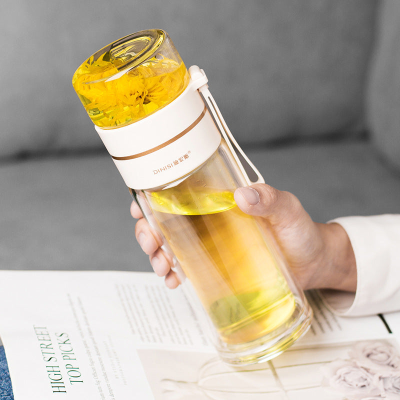 Glass Tea Bottle – Infuser & Water Separation