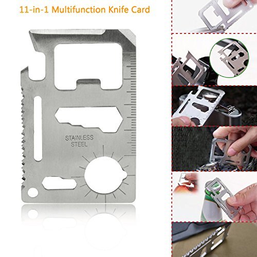 All-in-One Camping Gear Survival Tool with SOS Functions