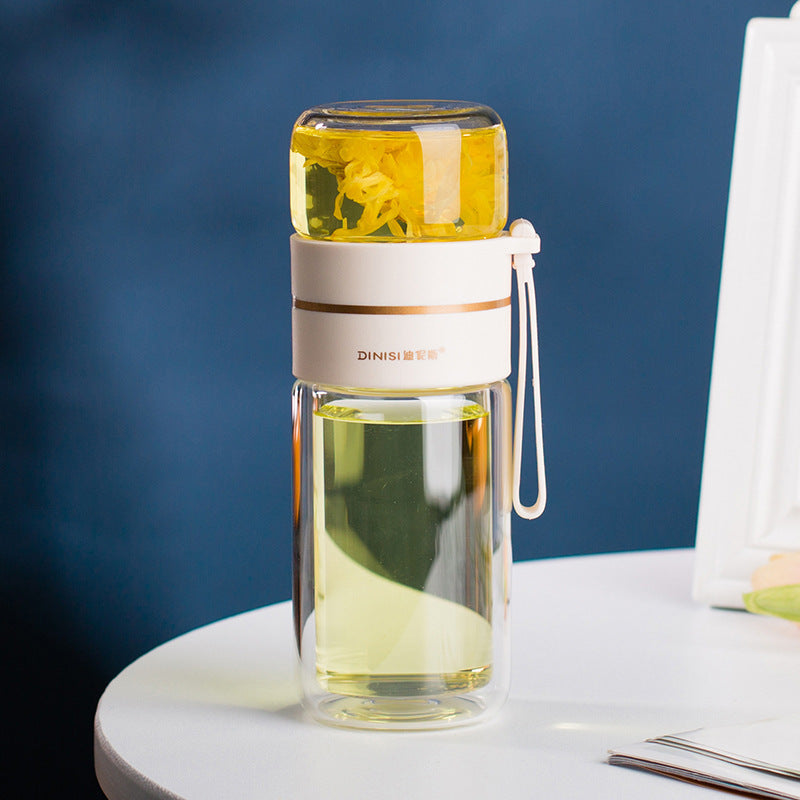 Glass Tea Bottle – Infuser & Water Separation