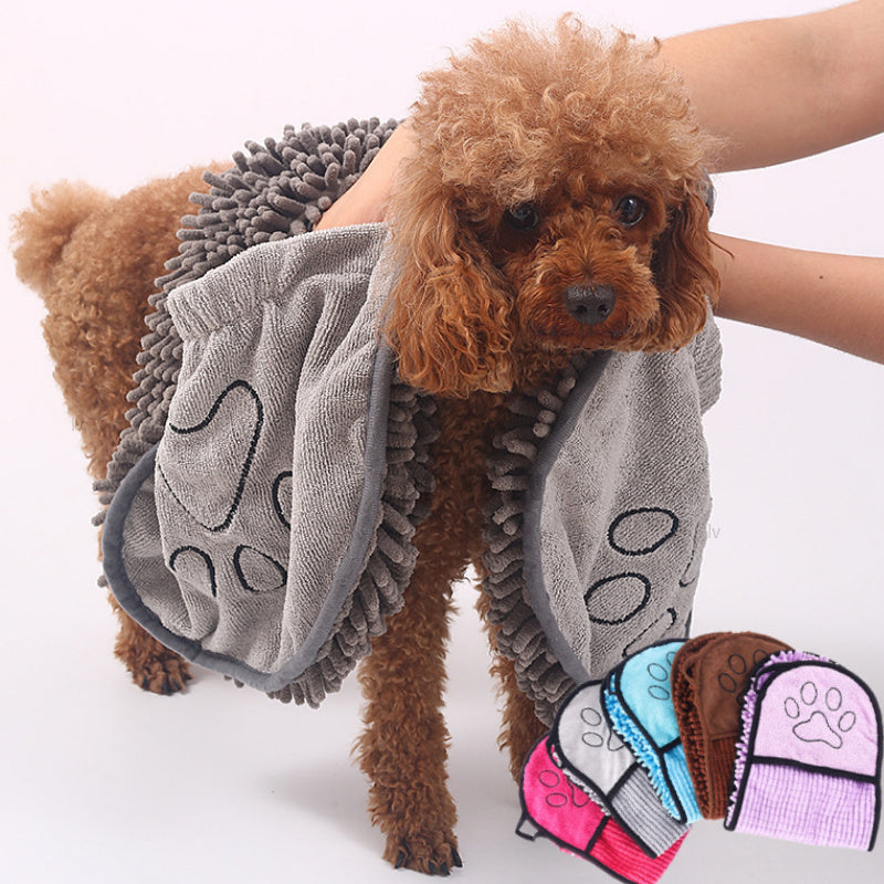 Microfiber Pet Bathrobe – Ultra Absorbent & Quick-Drying