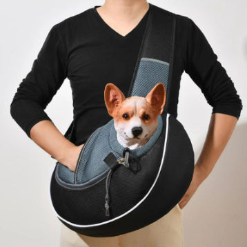 Portable Pet Carrying Bag for Dogs & Cats – Crossbody Style