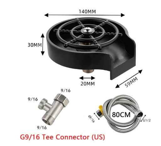 Countertop Glass Rinser: High-Pressure Cup / Pitcher Washer