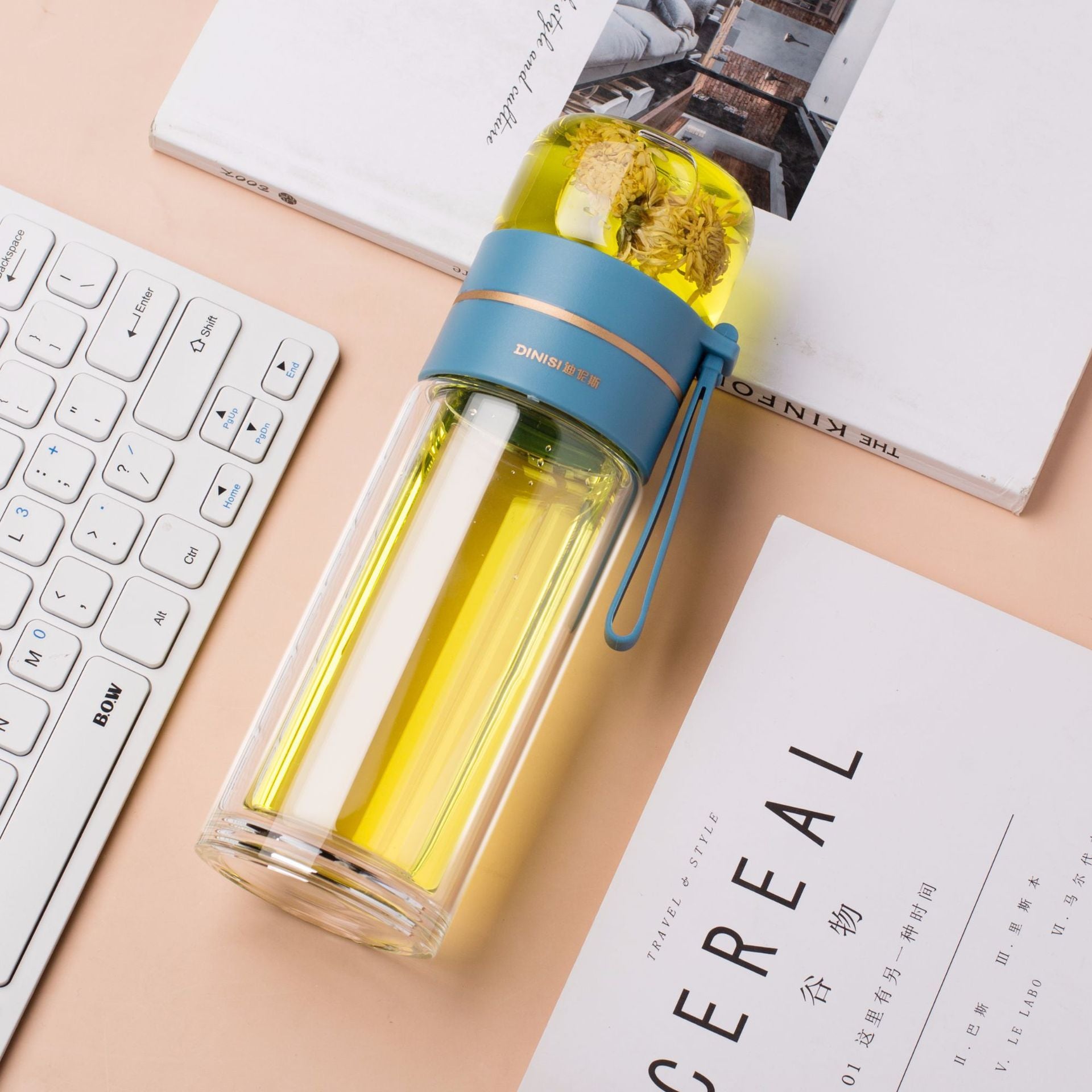 Glass Tea Bottle – Infuser & Water Separation
