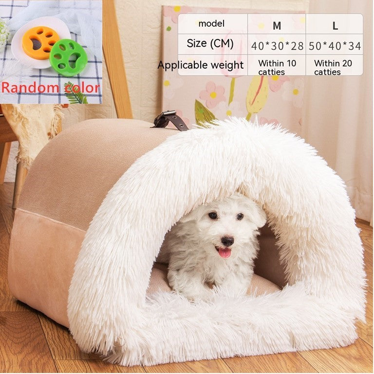 Snuggle Haven Pet Bed – Soft Comfort, All-Year Warmth