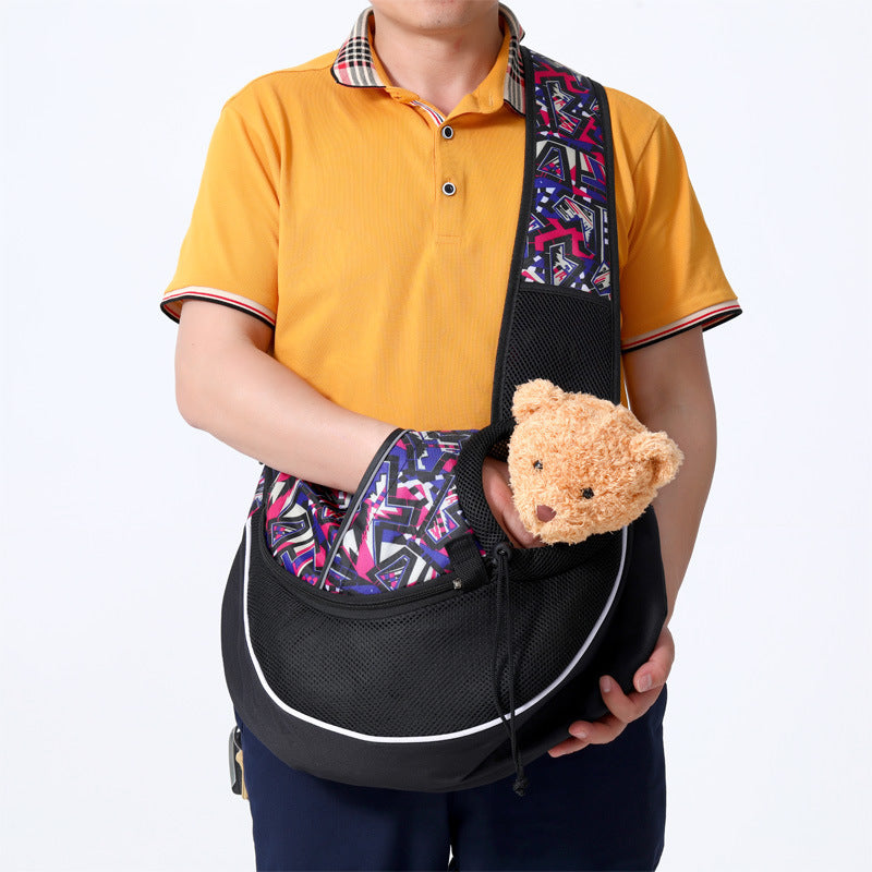 Portable Pet Carrying Bag for Dogs & Cats – Crossbody Style