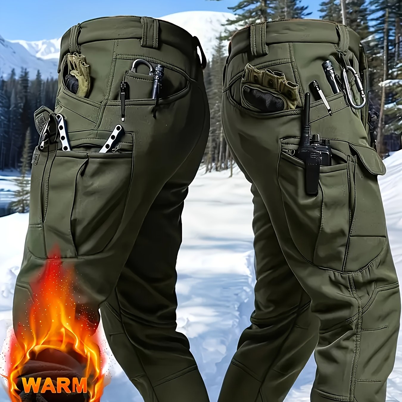 Men’s Tactical Fleece Pants – Stay Warm, Tough & Ready