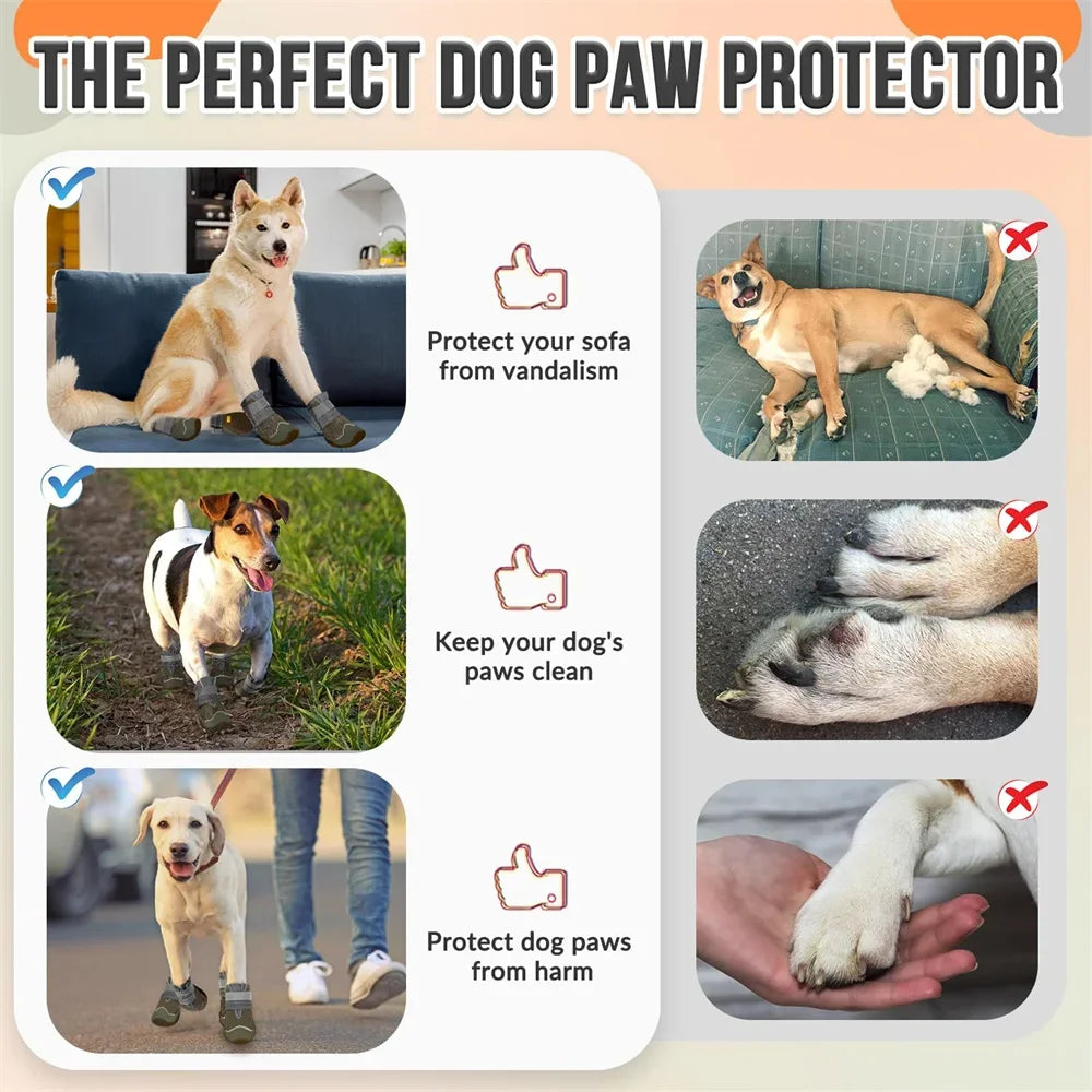 Paw Guard Dog Booties – All-Weather Protection for Every Adventure