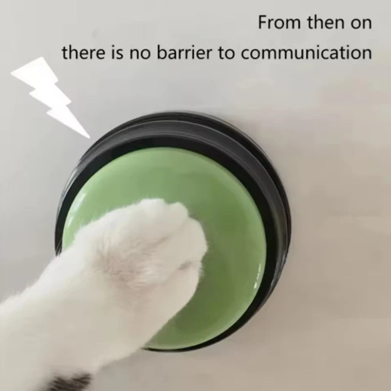Voice Recording Button Pet Toys Dog Buttons for Communication Pet Training Buzzer Recordable Talking Button Intelligence Dog Toy