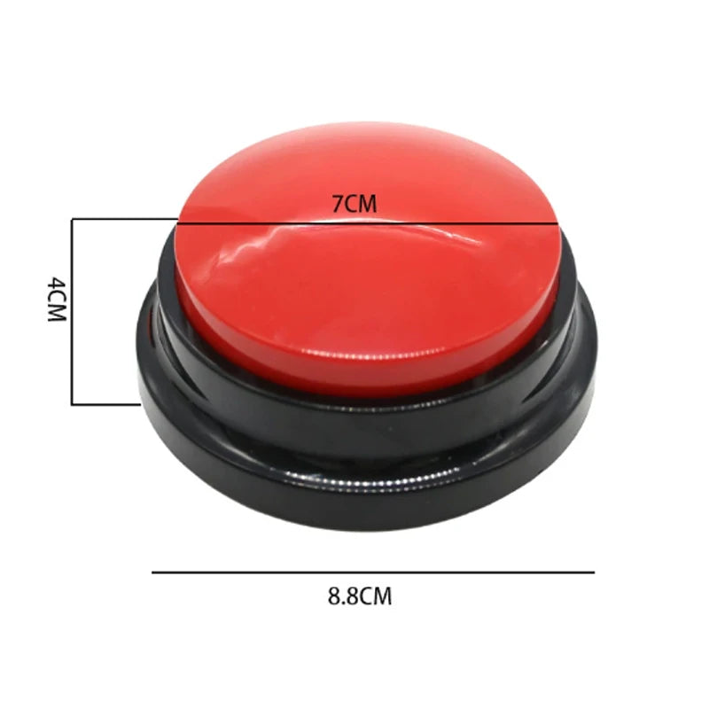 Voice Recording Button Pet Toys Dog Buttons for Communication Pet Training Buzzer Recordable Talking Button Intelligence Dog Toy