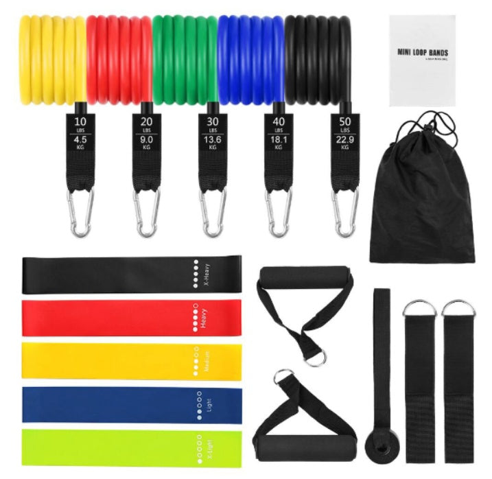 Rally Rope Fitness Band Kit – 11 Pieces