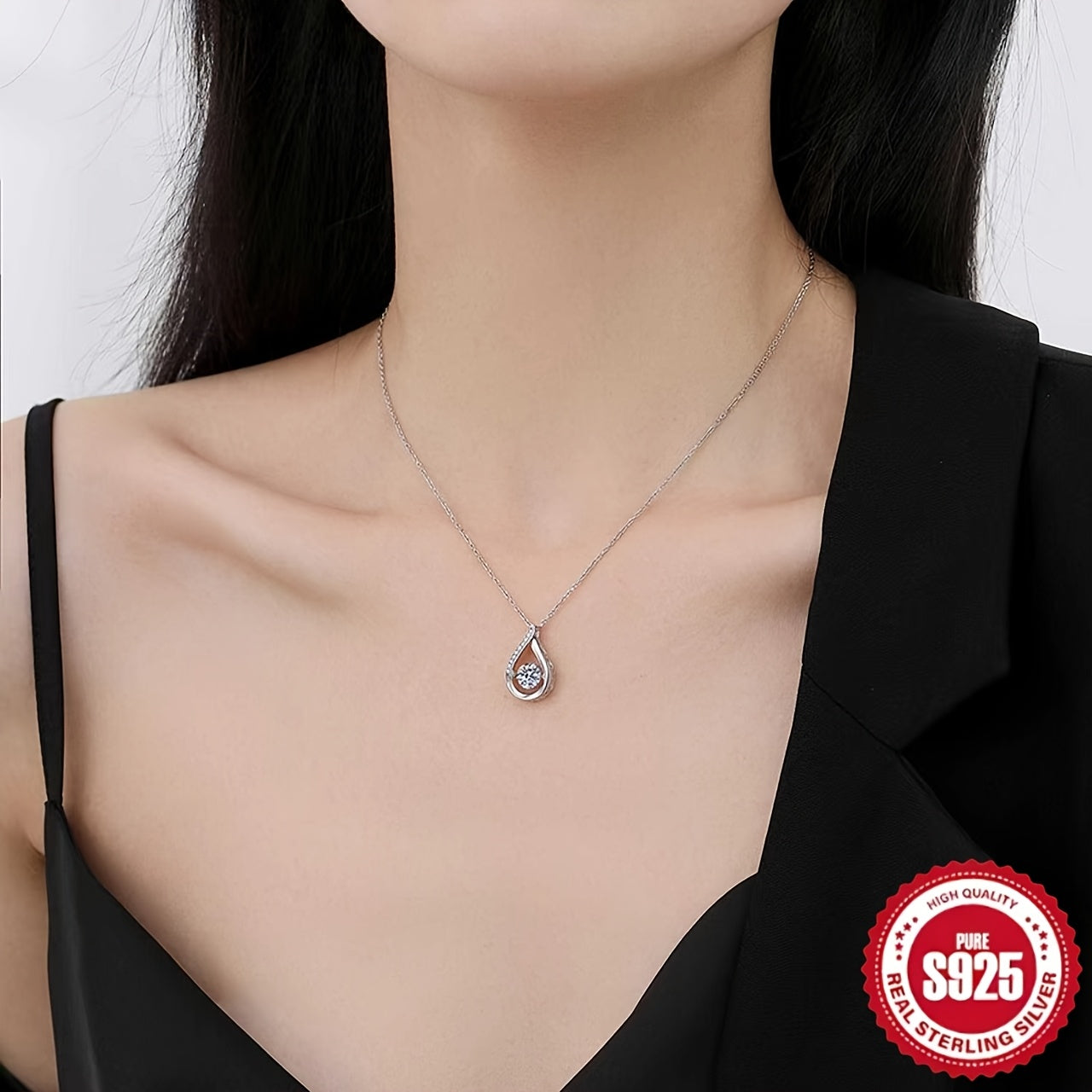 Silver Raindrop Grace – Where Sparkle Meets Sophistication