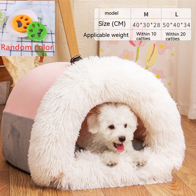 Snuggle Haven Pet Bed – Soft Comfort, All-Year Warmth
