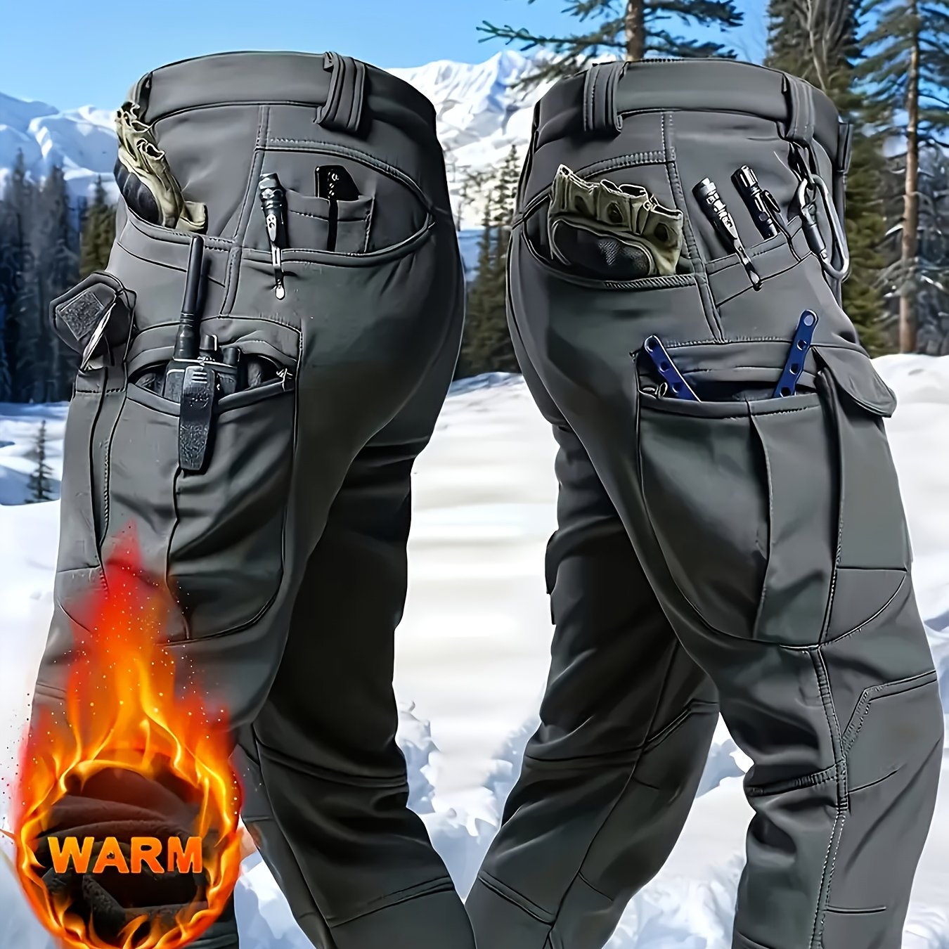 Men’s Tactical Fleece Pants – Stay Warm, Tough & Ready
