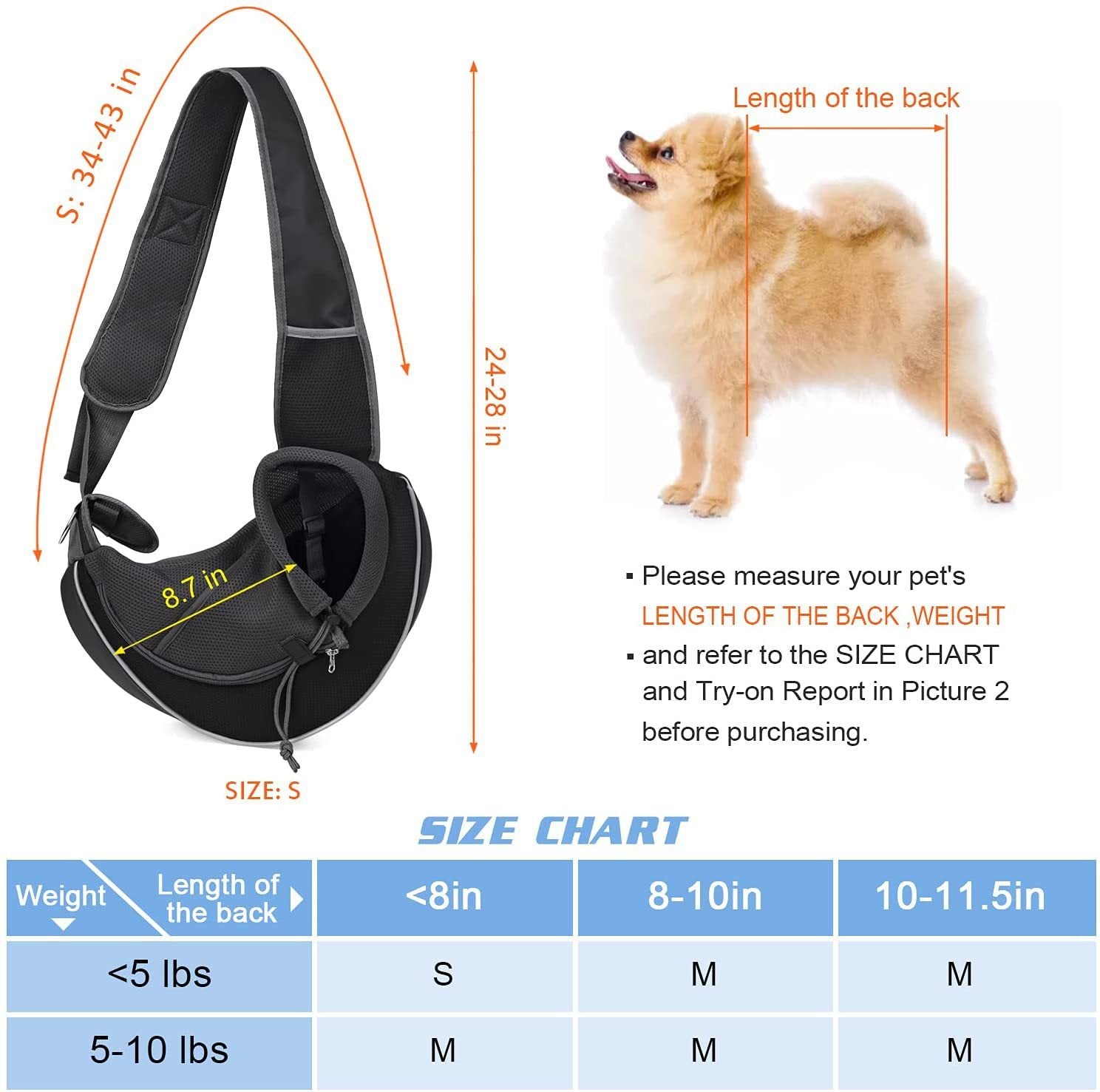 Portable Pet Carrying Bag for Dogs & Cats – Crossbody Style