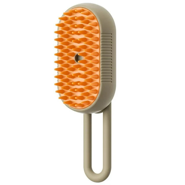 Steam Spray Pet Brush – Groom, Detangle, Massage